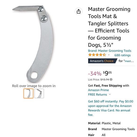 NIP Professional Dog Grooming Kit Clippers and NIP Mat & Tangle Splitter - Picture 7 of 7